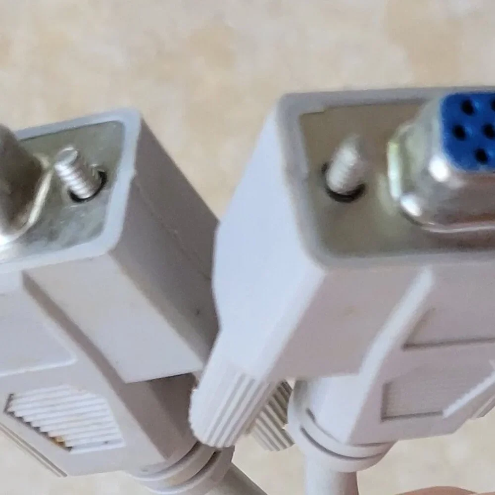 Two 15-Pin VGA Female to One 15-Pin Male Cable Adapter
